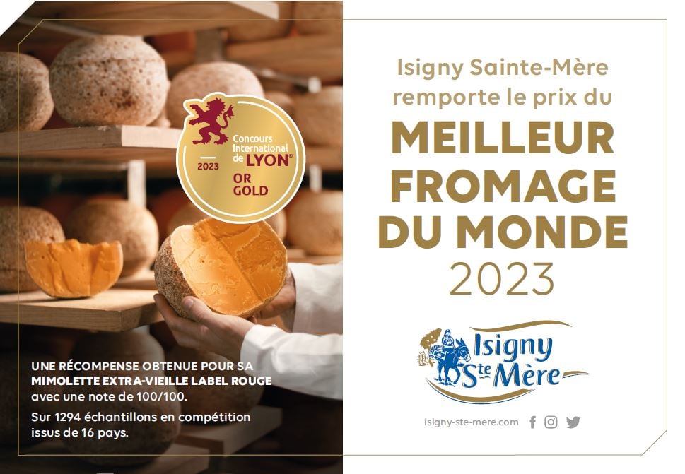 Isigny Sainte-Mère - Mimolette élue Meilleur fromage du monde 2023