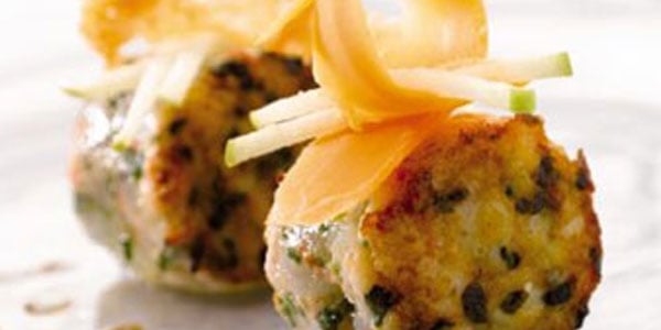 Image de cover représentant la page "Tartare de langoustines, mimolette" de la société d'Isigny-Sainte-Mère