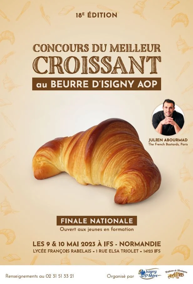 Affiche du concours du meilleur croissant au Beurre d'Isigny AOP