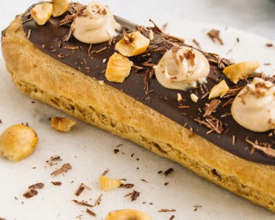 Recette éclair Au Chocolat Praliné Beurre D'isigny A.O.P. Isigny Sainte Mère HD