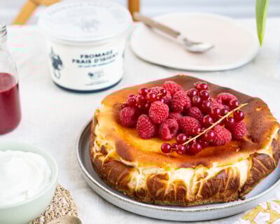 Cheesecke Framboise Au Fromage Frais Isigny Sainte Mère