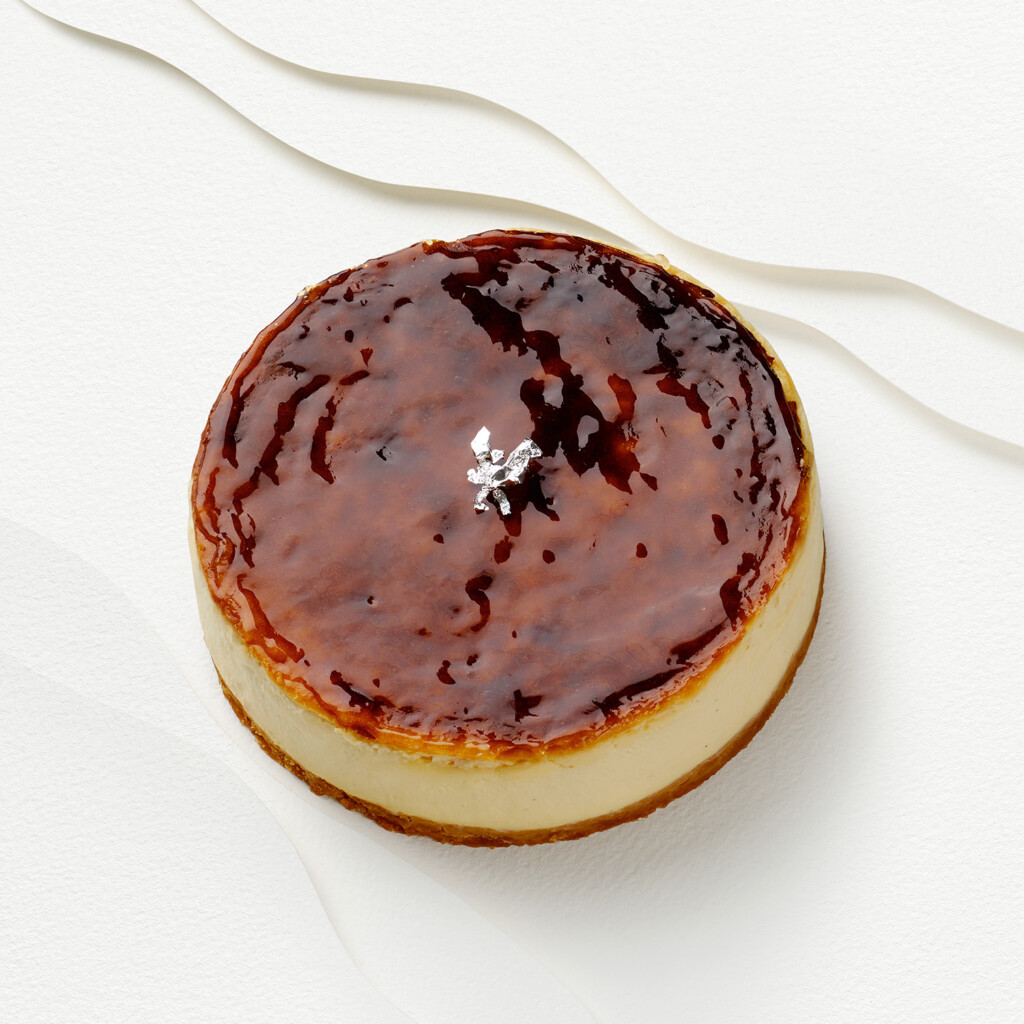 Basque cheesecake au fromage blanc Isigny Sainte-Mère