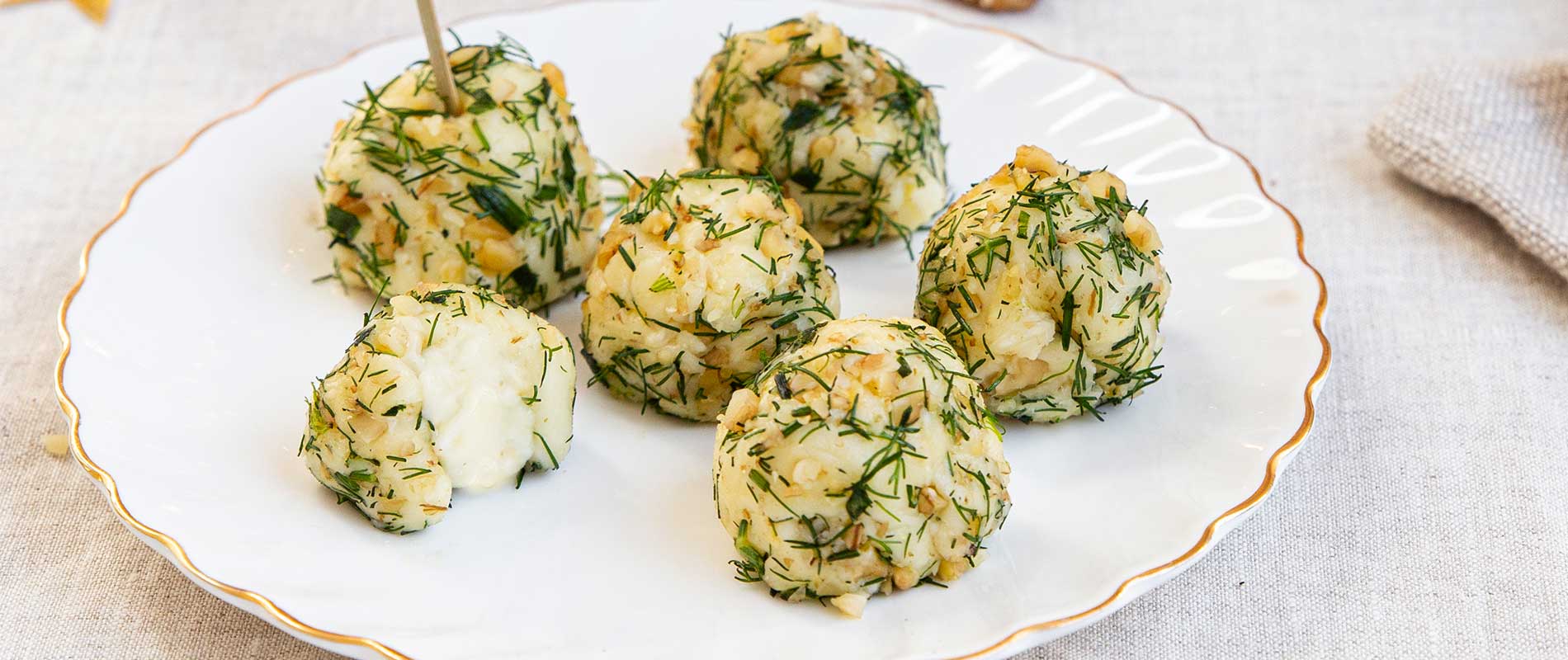 Boules de Camembert Isigny Sainte-Mère aux herbes fraiches