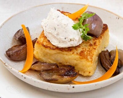 Pain perdu salé à la Crème & Morilles Isigny Sainte-Mère