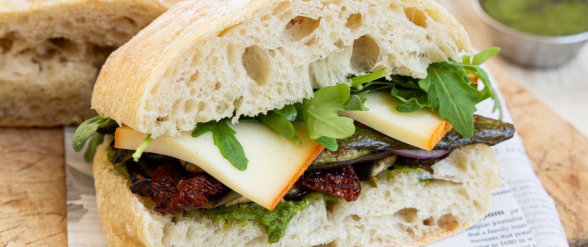 Sandwich Ciabatta au Pavé d'Isigny