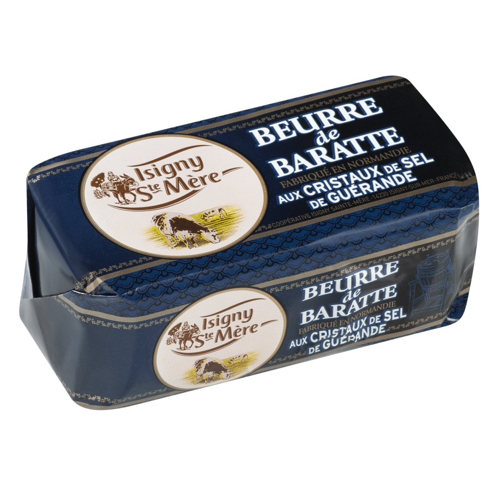 Plaquette de Beurre Isigny Sainte-Mère aux cristaux de sel de Guérande